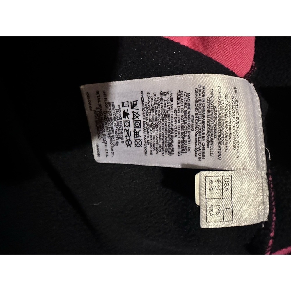 Brooks Brothers Women Pink Golden Fleece  1/4 Zip Jacket Size Large L‎ - Picture 5 of 7